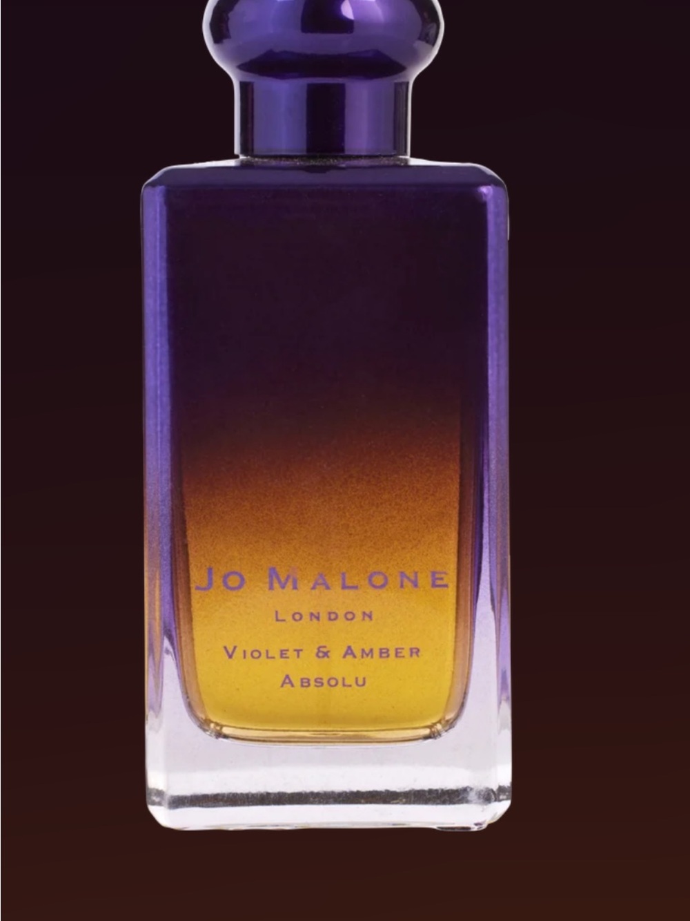 Jo Malone Violet & Amber Gradient Glass Bottle - Purple & Amber